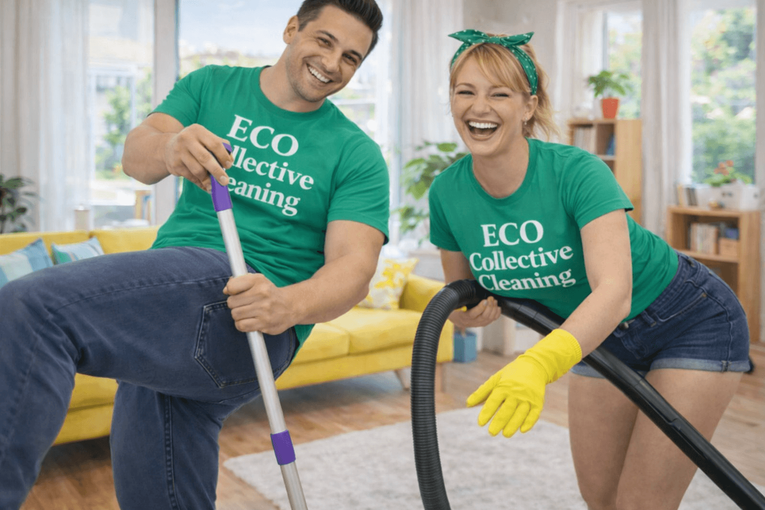 cleaning service removing post construction dust from a newly renovated kitchen layout